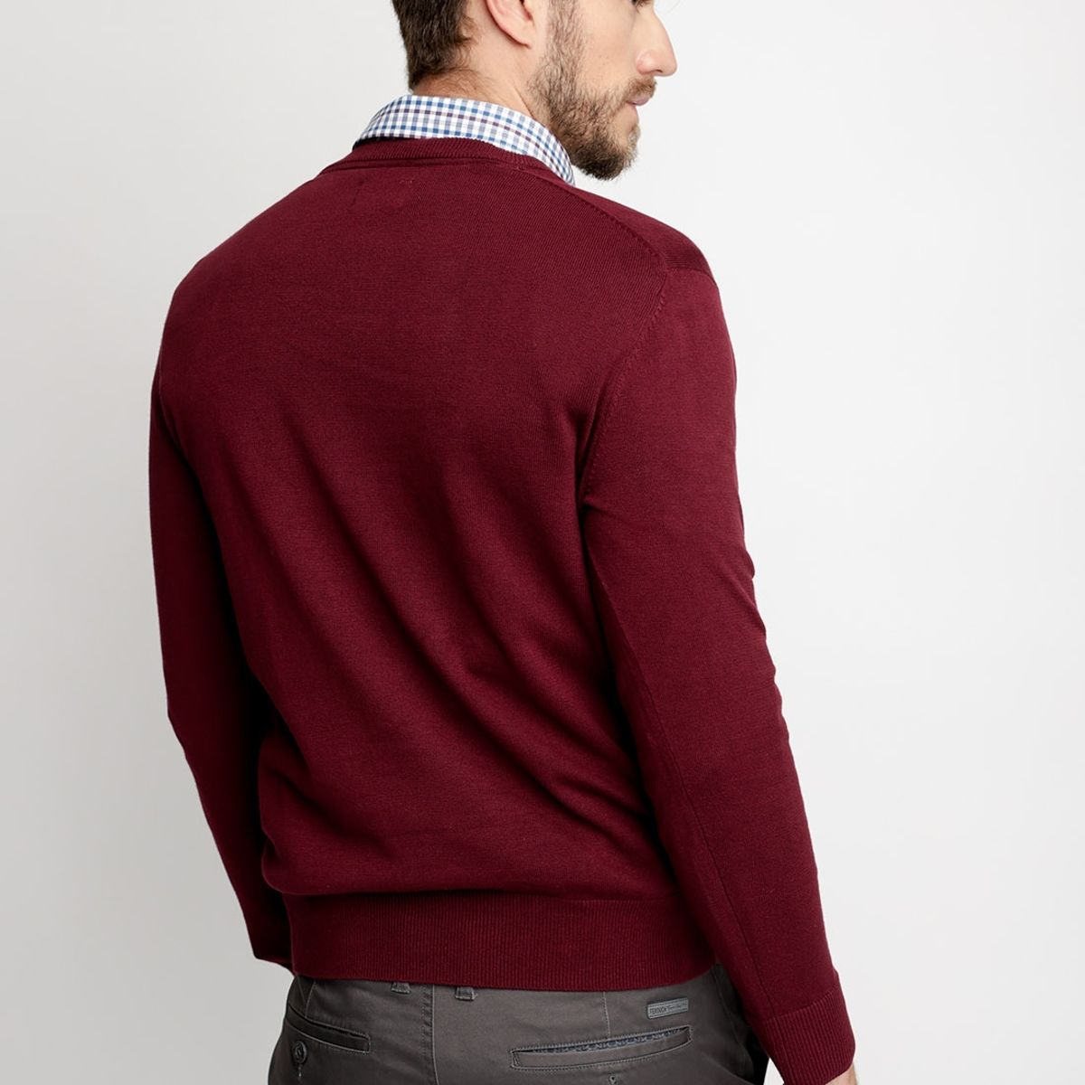 FEROUCH - Sweater Smart Casual Rojo Ferouch