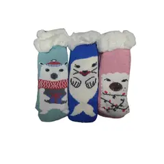 GARSIL - 3 Pares De Calcetines Con Chiporro y Antideslizante Para Niñas