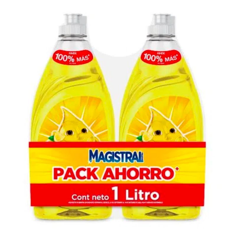 MAGISTRAL - Pack 2 Magistral Lavalozas Concentrado Ultra Limon 500 ml