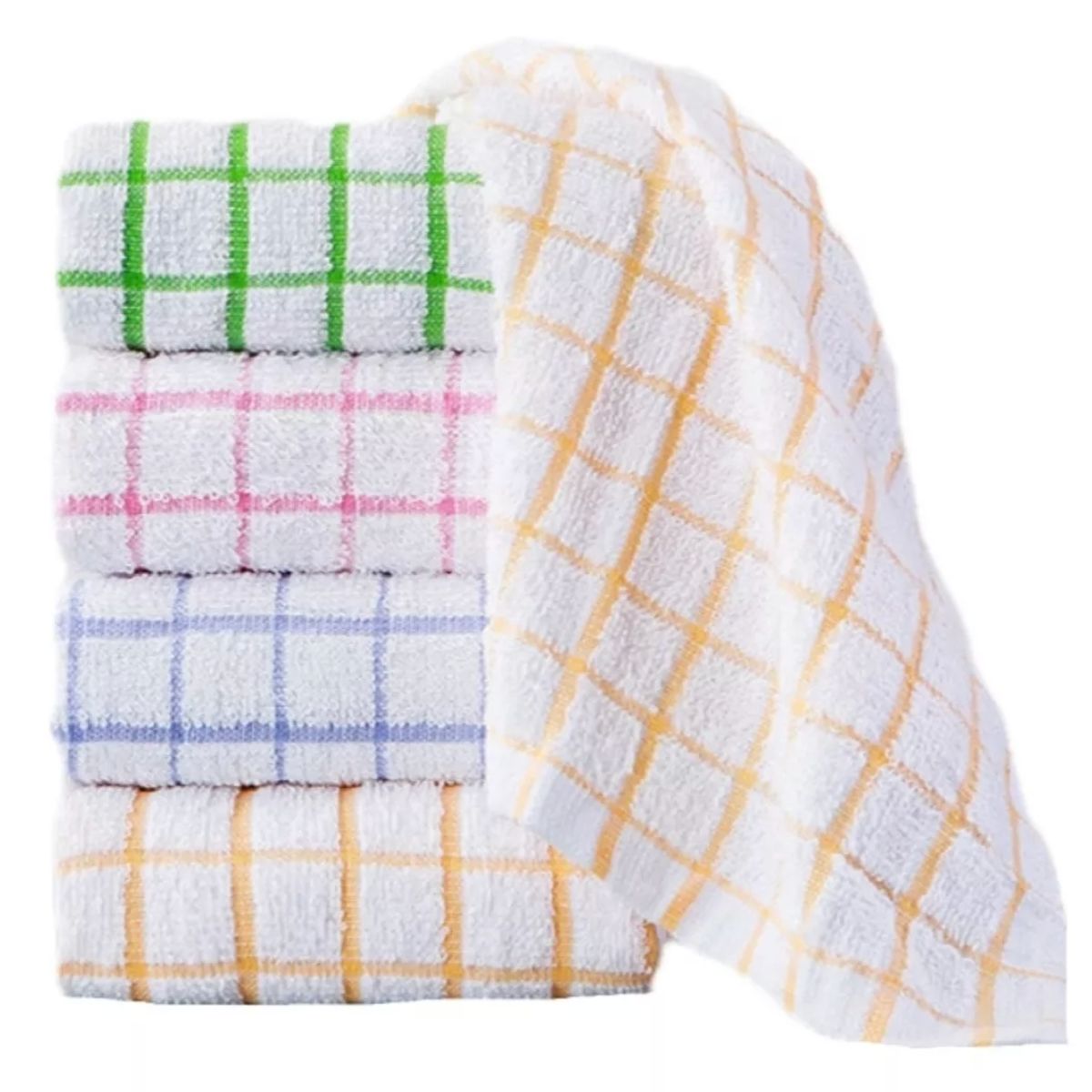 GENERICO - Set 12 Paños De Cocina Toalla Mas Grueso 85g Bl-01