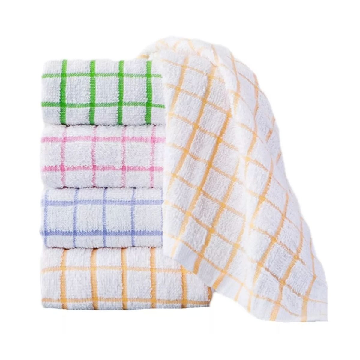 GENERICO - Set 12 Paños De Cocina Toalla Mas Grueso 85g Bl-01