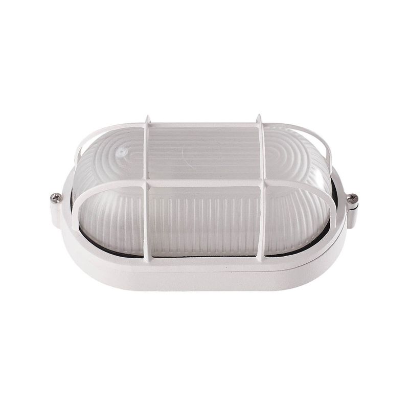 LED STUDIO - APLIQUÉ MURO LED STUDIO TORTUGA REJILLA IP54 SIN AMP E27 BCO