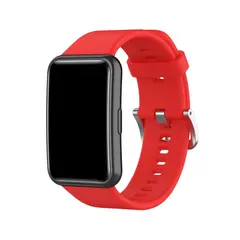 GENERICO - Correa Silicona Para reloj Huawei Fit Rojo