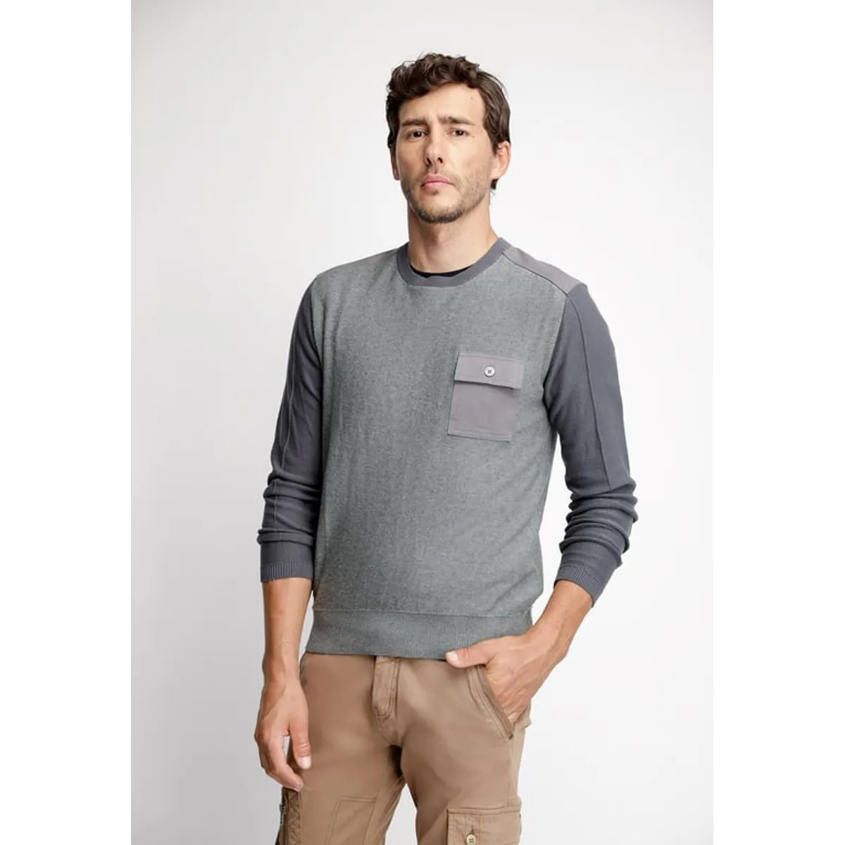 FEROUCH - Sweater Wisconsin Gris Ferouch
