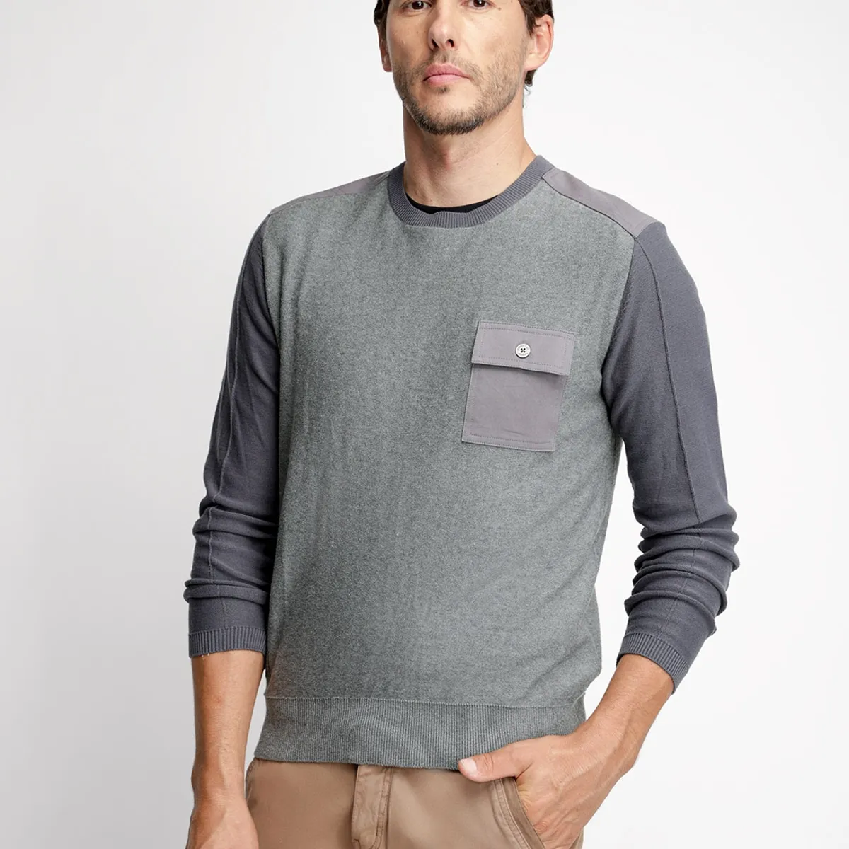 FEROUCH - Sweater Wisconsin Gris Ferouch