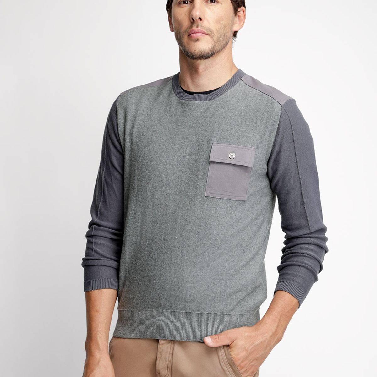 FEROUCH - Sweater Wisconsin Gris Ferouch