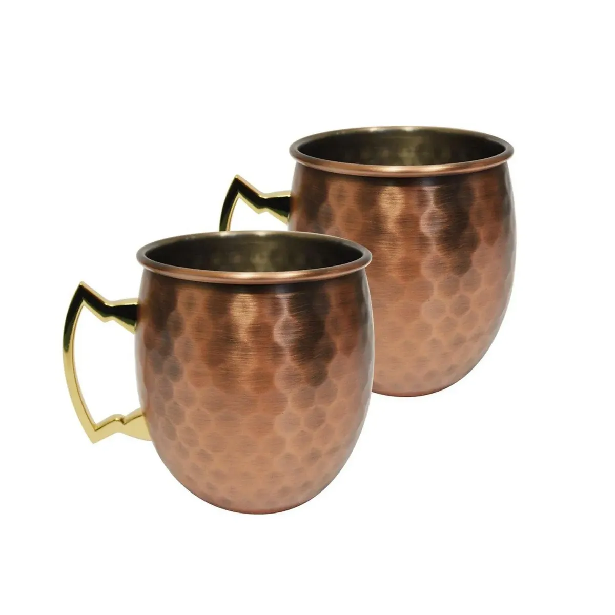 CASATUA - Mug Vasos Cobre Set De 2 Casatua Moscow Mule Coctel 500ml - Cafe