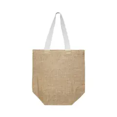 GENERICO - CARTERA DE YUTE CON MANILLA DE ESPIGA
