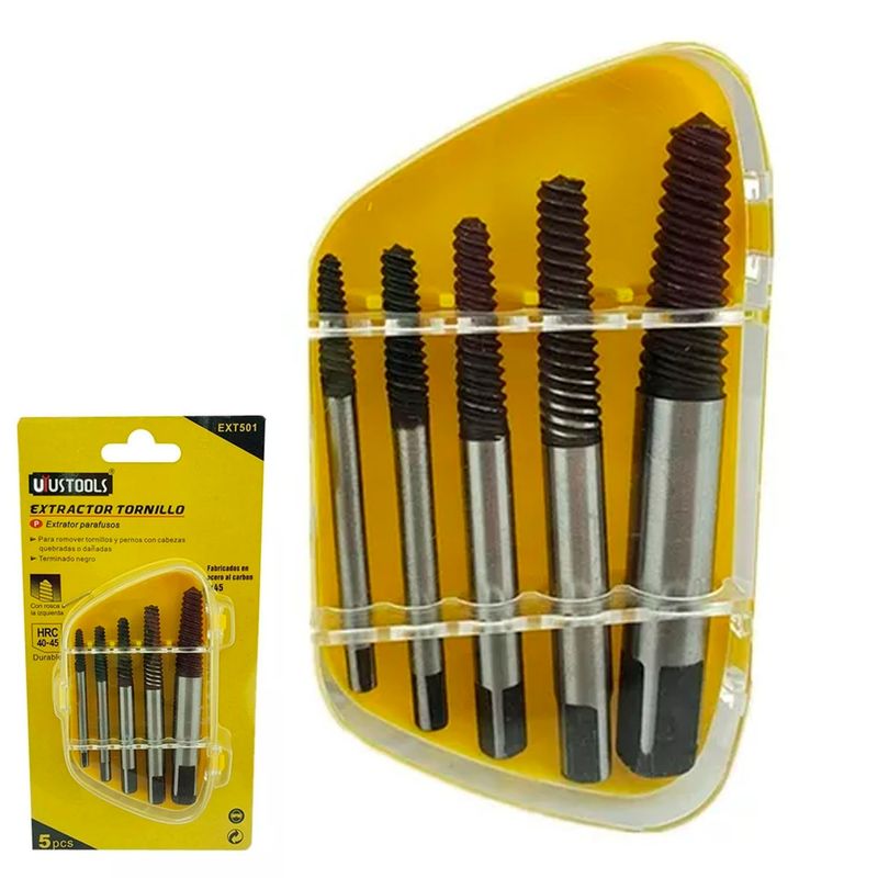 UYUSTOOL - Extractor De Tornillo 5 Piezas Uyustools