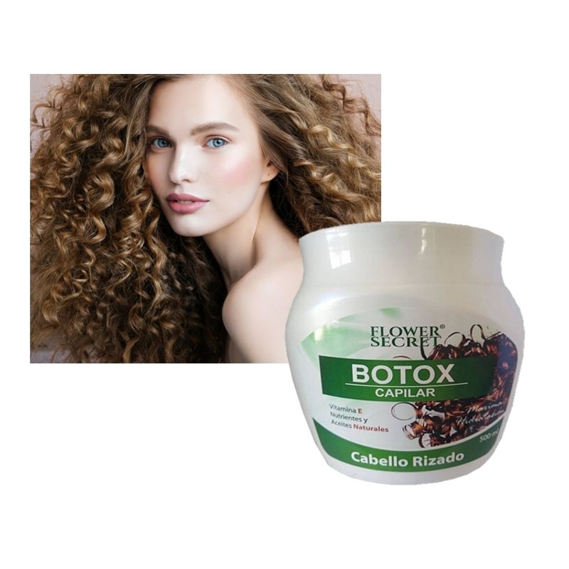 FLOWER SECRET - Crema Capilar Botox Cabellos Rizado
