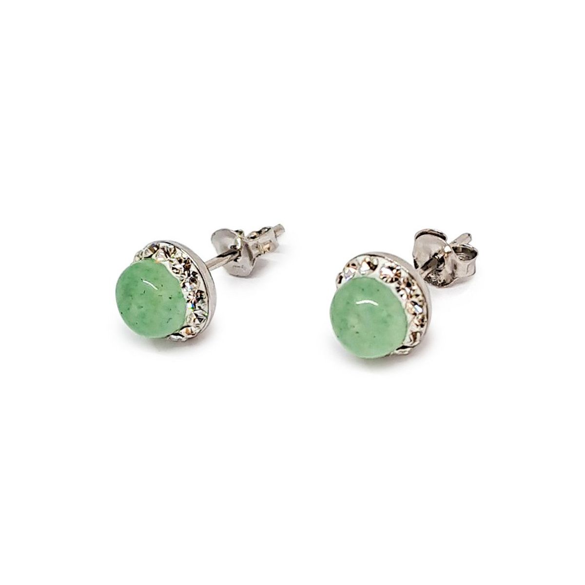 COGGIOLA - Aros Jade Circones Plata Fina 925