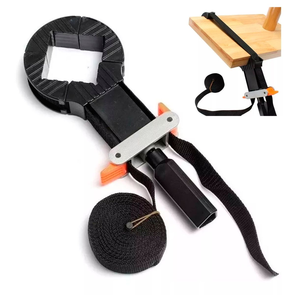 GENERICO - Prensa Rapida De Cinta Ajustable Esquinera 4 Mts Crownman