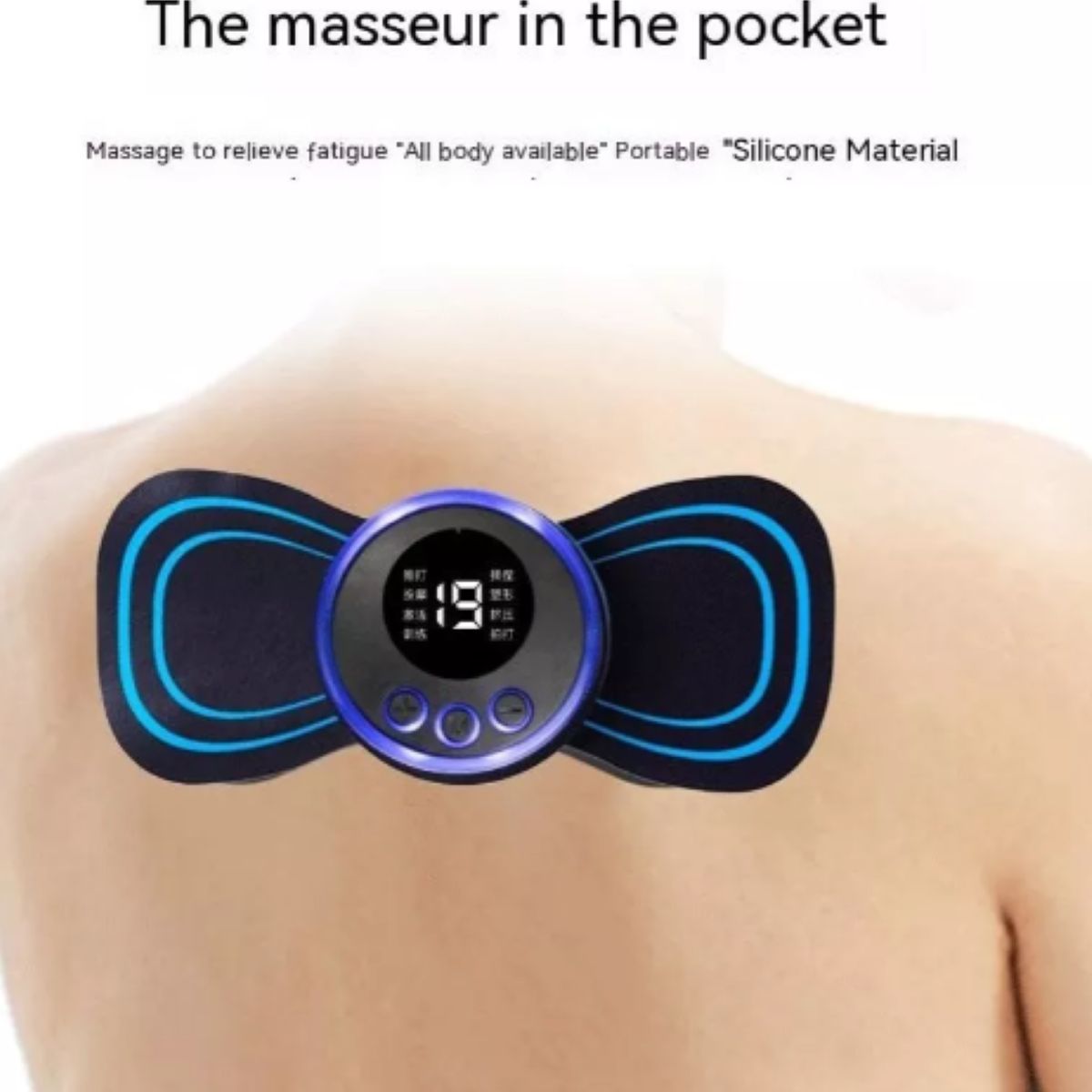 GENERICO - Pack3 Masajeador Cervical Mini Eléctrico Electro Estimulador