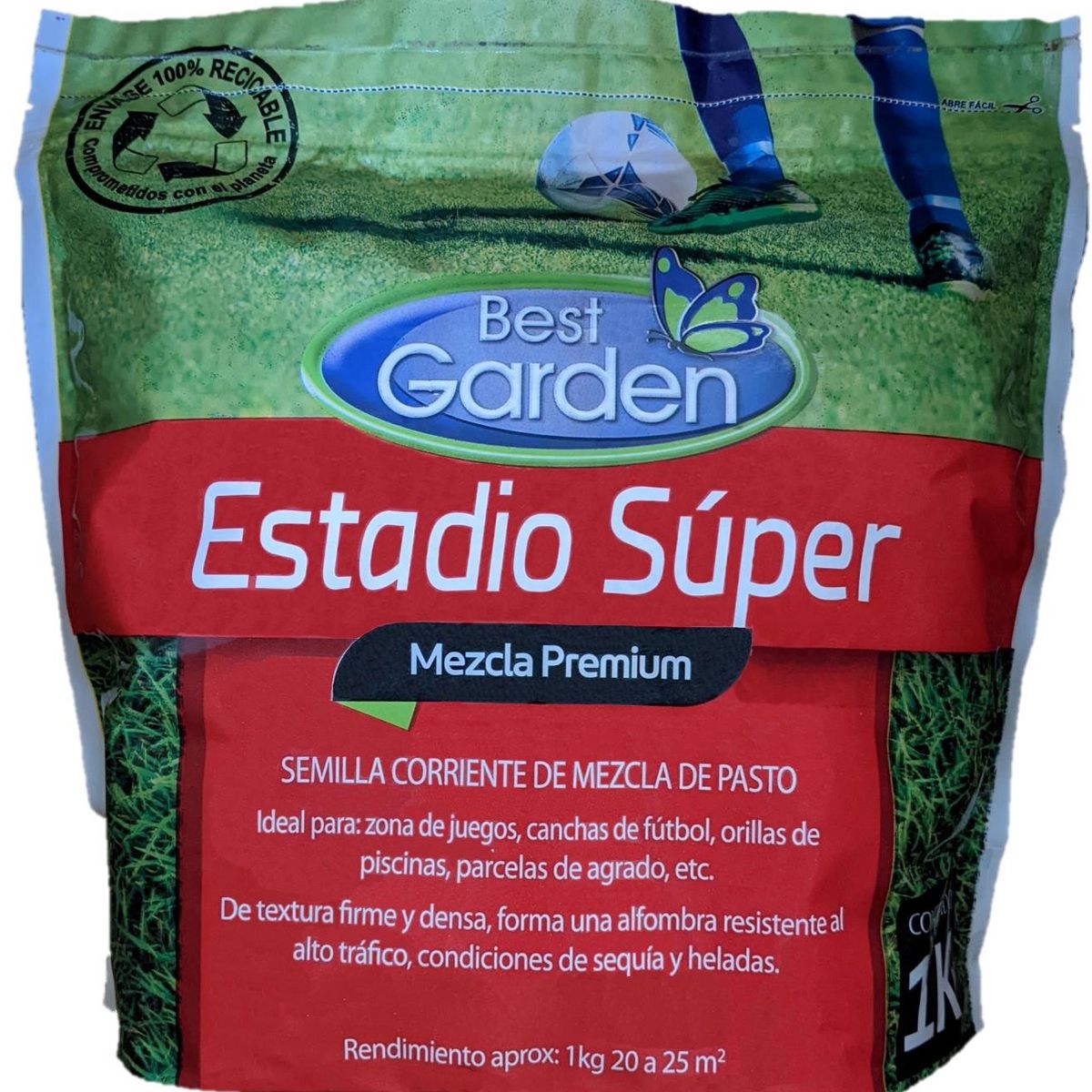 BEST GARDEN - Semilla De Césped Mezcla Estadio 1kg Best Garden