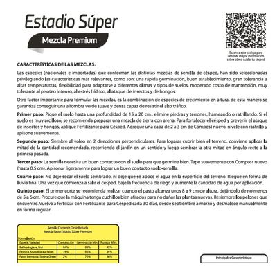 Imagen 2 del producto Semilla Césped Estadio 25kgs