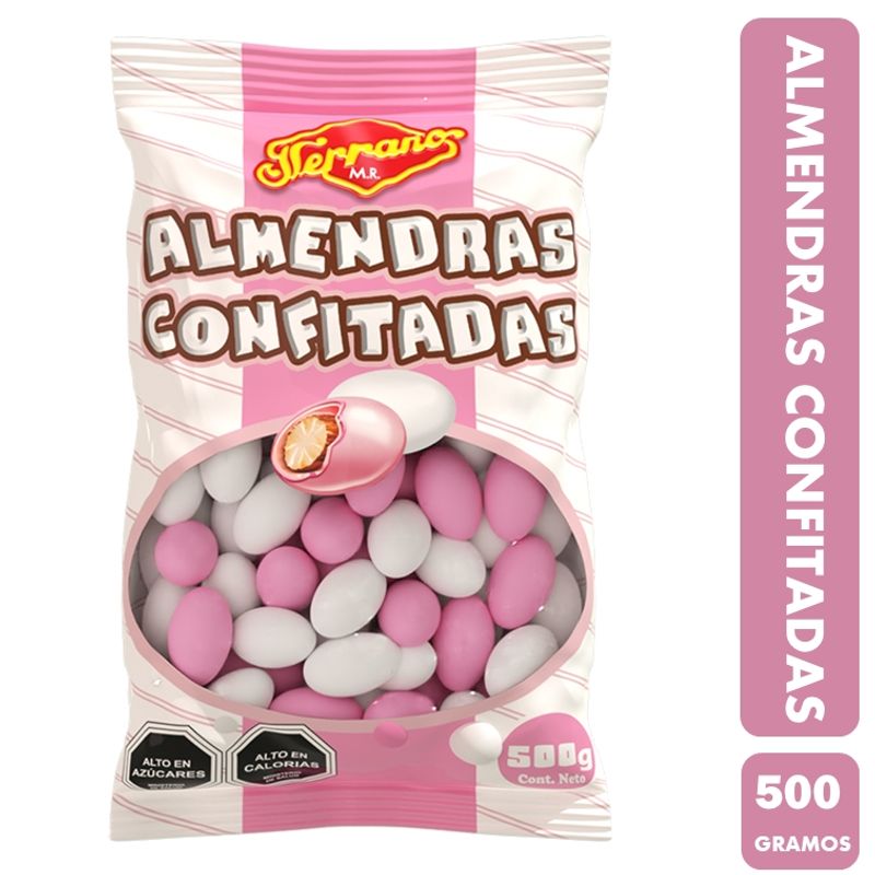 GENERICO - Almendras Confitadas - Rosadas Y Blancas Bolsa De 500Gr