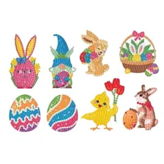 GENERICO - Kit Sticker pintura diamantes - Easter II