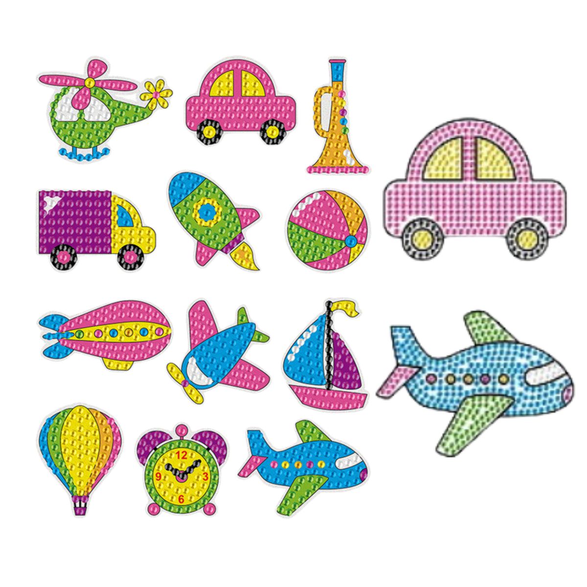 GENERICO - Kit Sticker pintura diamantes - Transporte