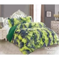 Cobertor de invierno Peludo con Chiporro 2 Plazas - Verde y Gris Jaspeado