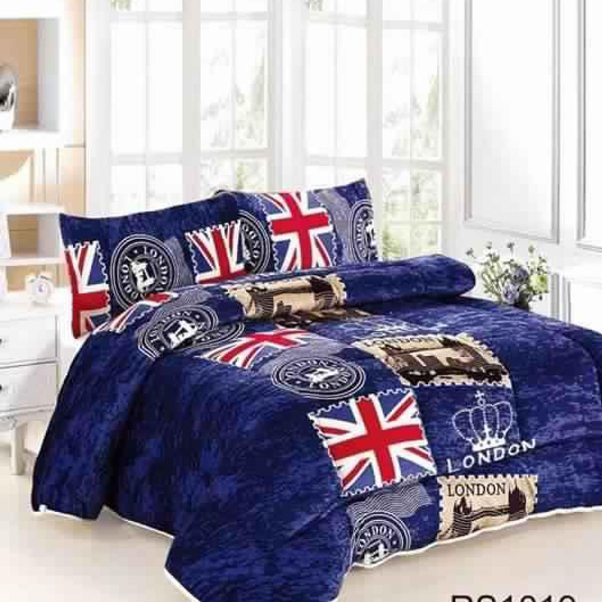 GENERICO - Cobertor de invierno Plush con Chiporro 2 Plazas - inglaterra