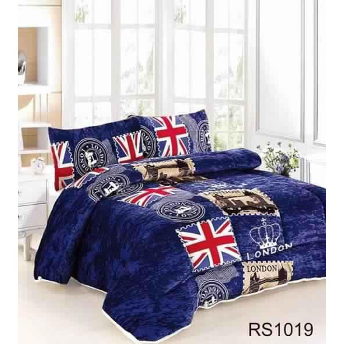 GENERICO - Cobertor de invierno Plush con Chiporro 2 Plazas - inglaterra