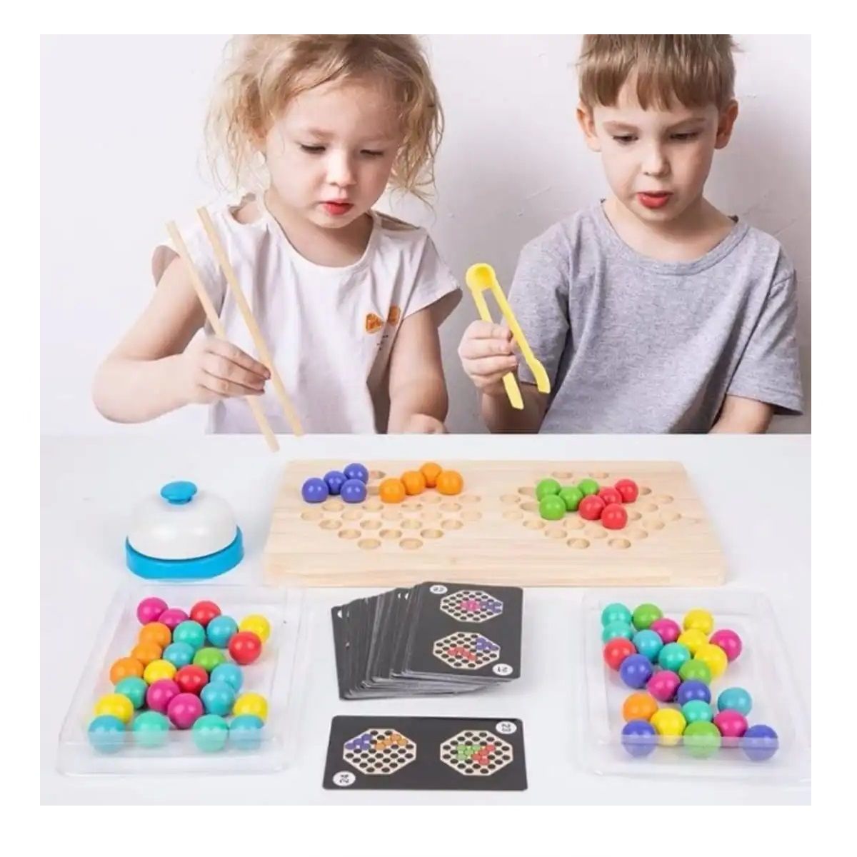 GENERICO - Juego De Madera Didáctico Desarrollo Cognitivo Desafío Clip