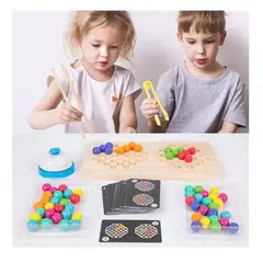 GENERICO - Juego De Madera Didáctico Desarrollo Cognitivo Desafío Clip