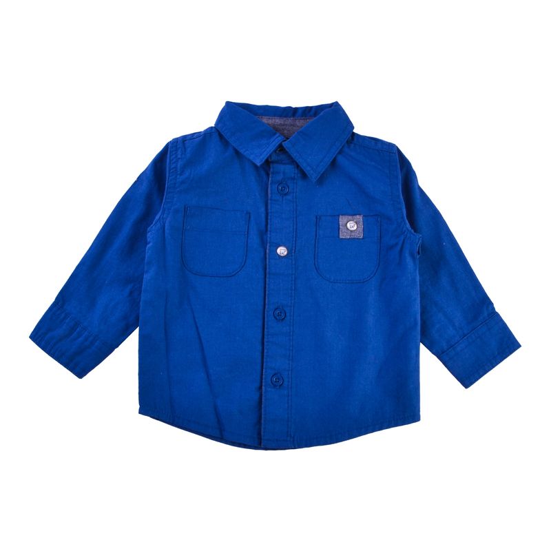 PILLIN - Camisa Manga Larga Bebé Niño Azul marino Pillin PILLIN
