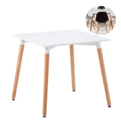 GENERICO - Comedor Eames Clasico CUADRADO BLANCO 100cm - T8-100