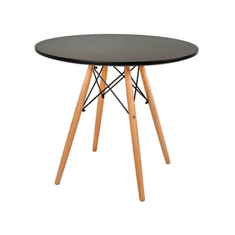 GENERICO - Comedor Eames Clasico Circular NEGRO T9-80
