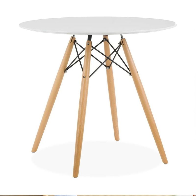 GENERICO - Comedor Eames Clasico Circular BLANCO T9-80