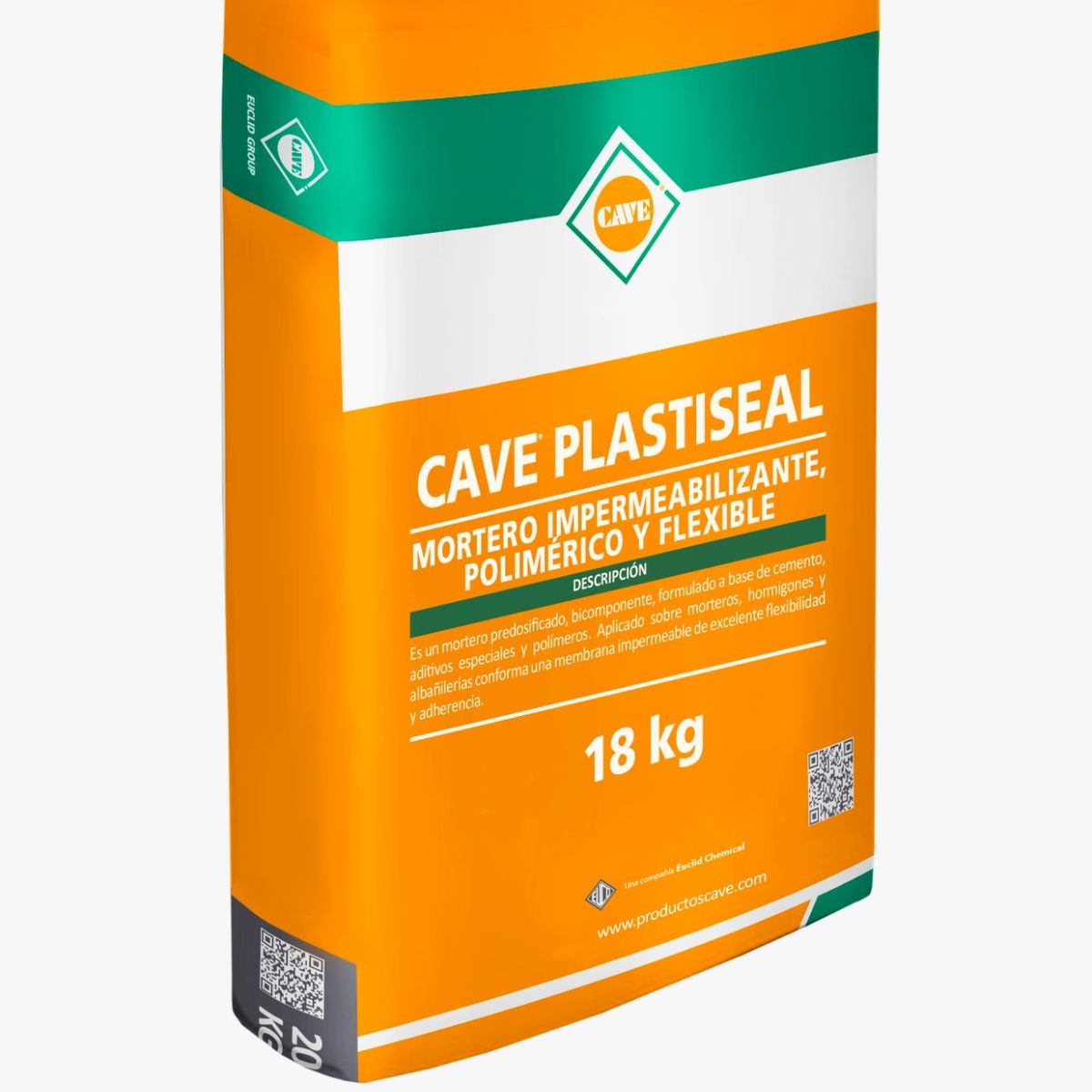 CAVE - Cave Plastiseal Gris - Impermeabilizante bicomponente, saco 20 Kg