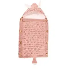 GENERICO - Saquito De Dormir Para Bebe Calido Manta Lana Para Bebe Rosa
