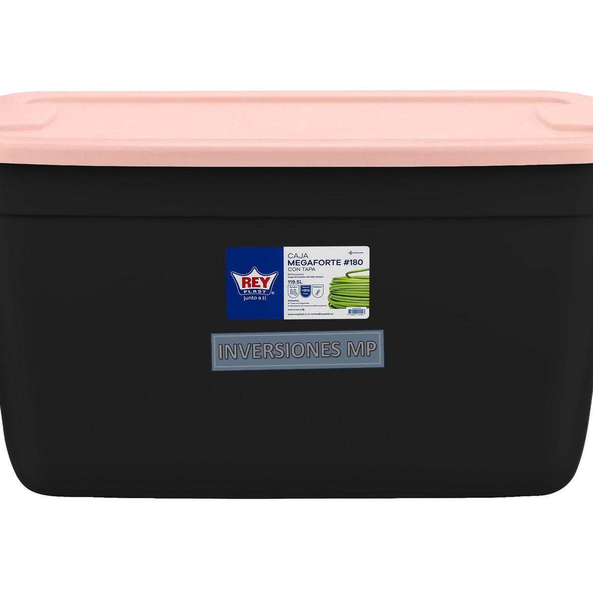 REYPLAST - Caja Organizadora Almacenamiento Megaforte 120 Lts