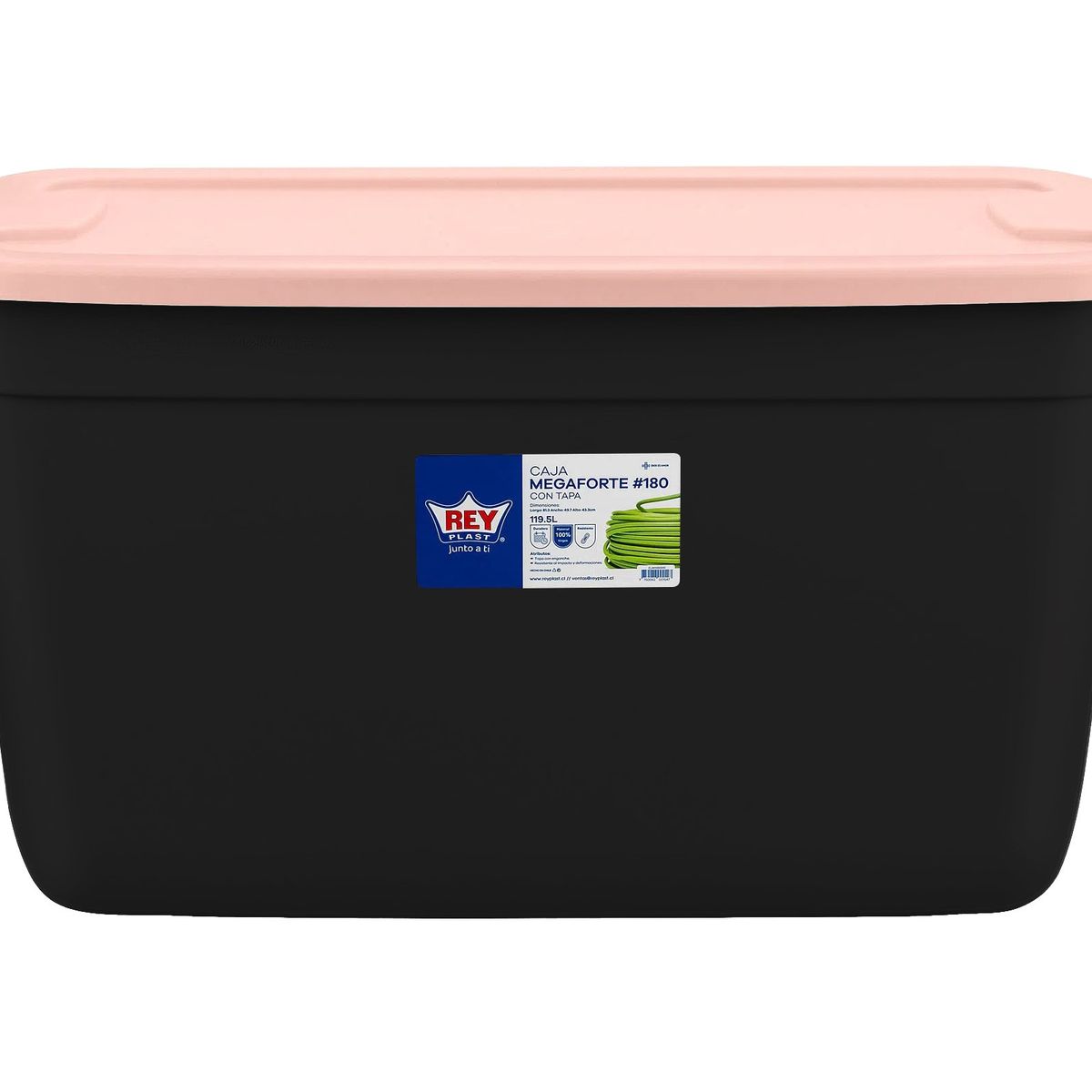 REYPLAST - Caja Organizadora Almacenamiento Megaforte 120 Lts