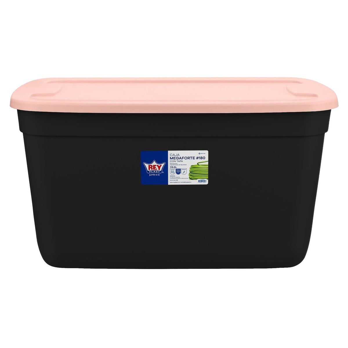 REYPLAST - Caja Organizadora Almacenamiento Megaforte 120 Lts