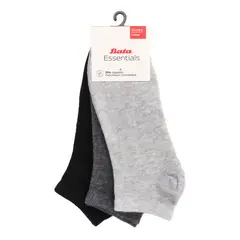BATA - CALCETIN MUJER TRIPACK SURTIDO 3