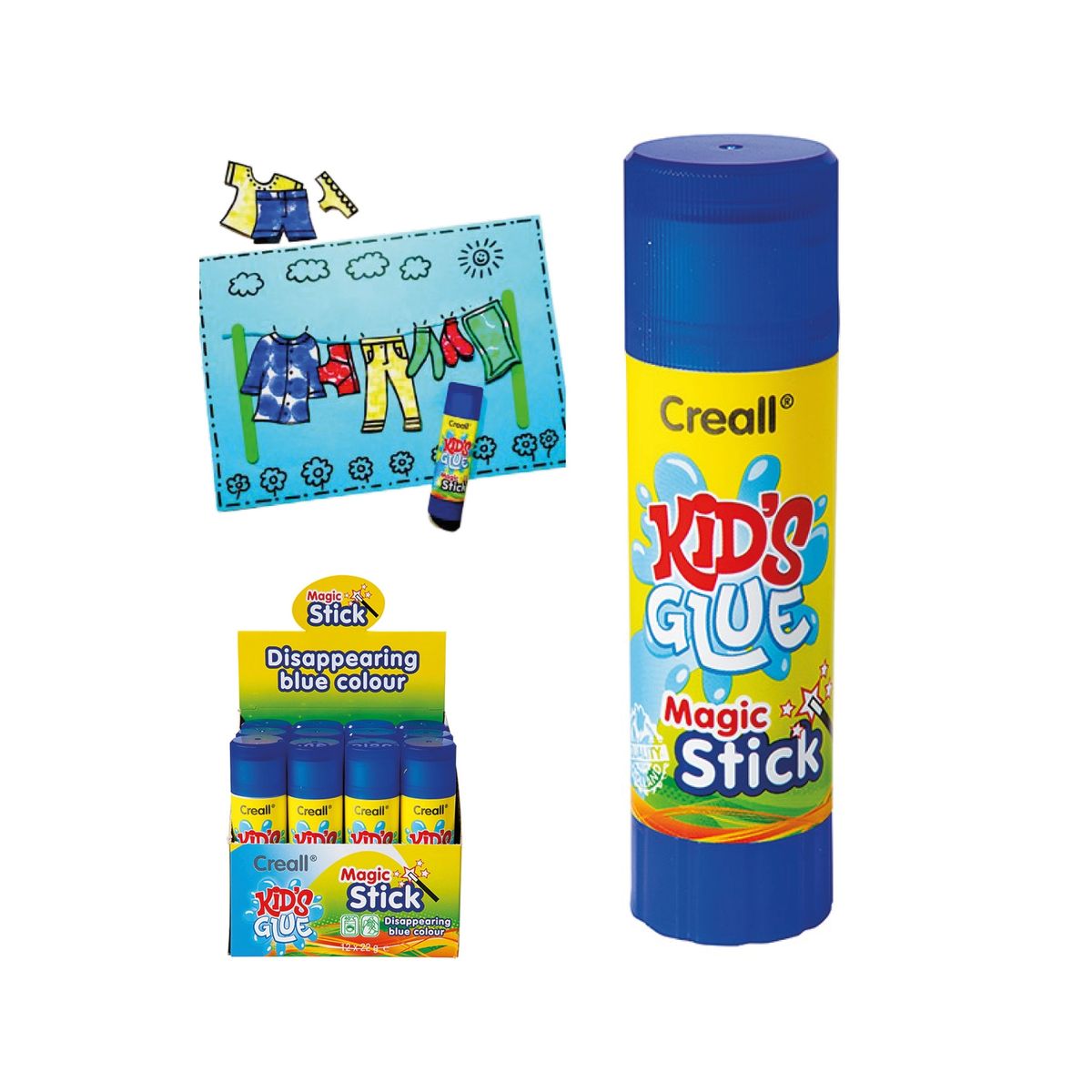 SEIGARD - Set De Pegamento Mágico En Barra KIT12007 Color Azul