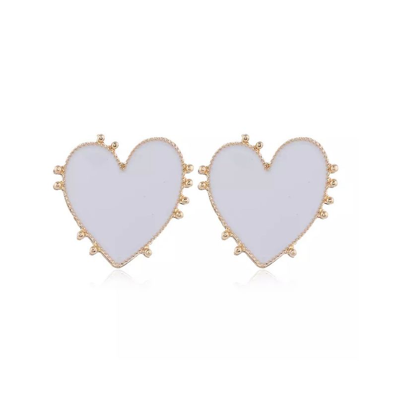 GENERICO - Aros corazón wild love white