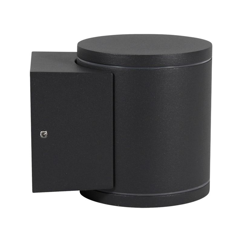 LED STUDIO - APLIQUÉ MURO LED STUDIO CILINDRO GRIS OSCURO GU10 IP54 S/AMP