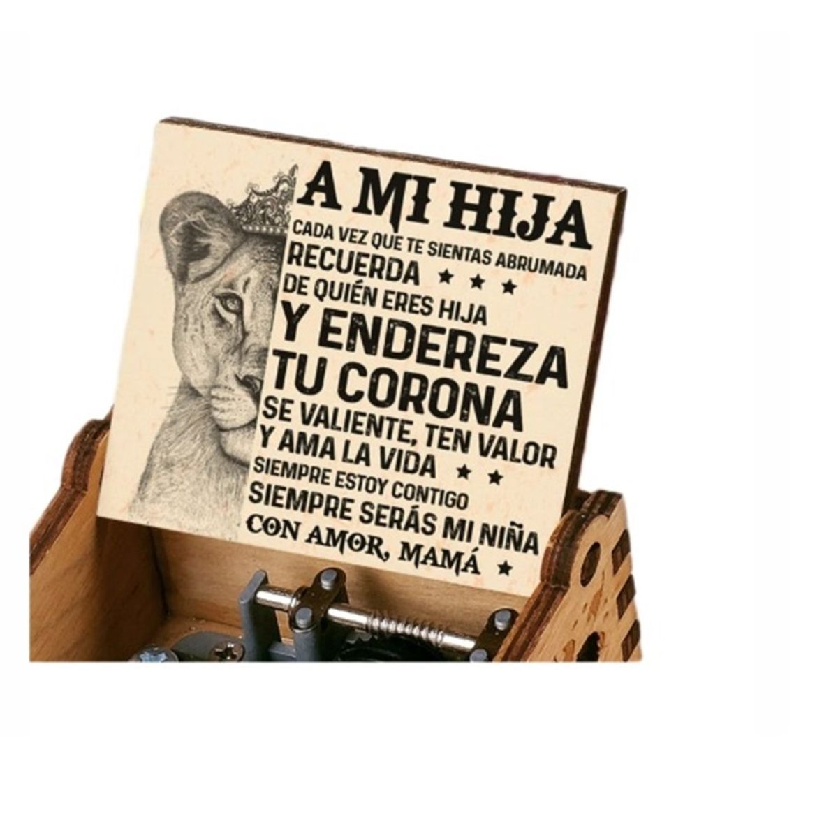 GENERICO - Caja musical  A MI  HIJA Melodía your are my sunshine