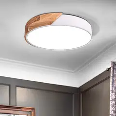 HOME NEAT - Led lámpara de techo moderna ø40cm redondo 3 colores para habitación.