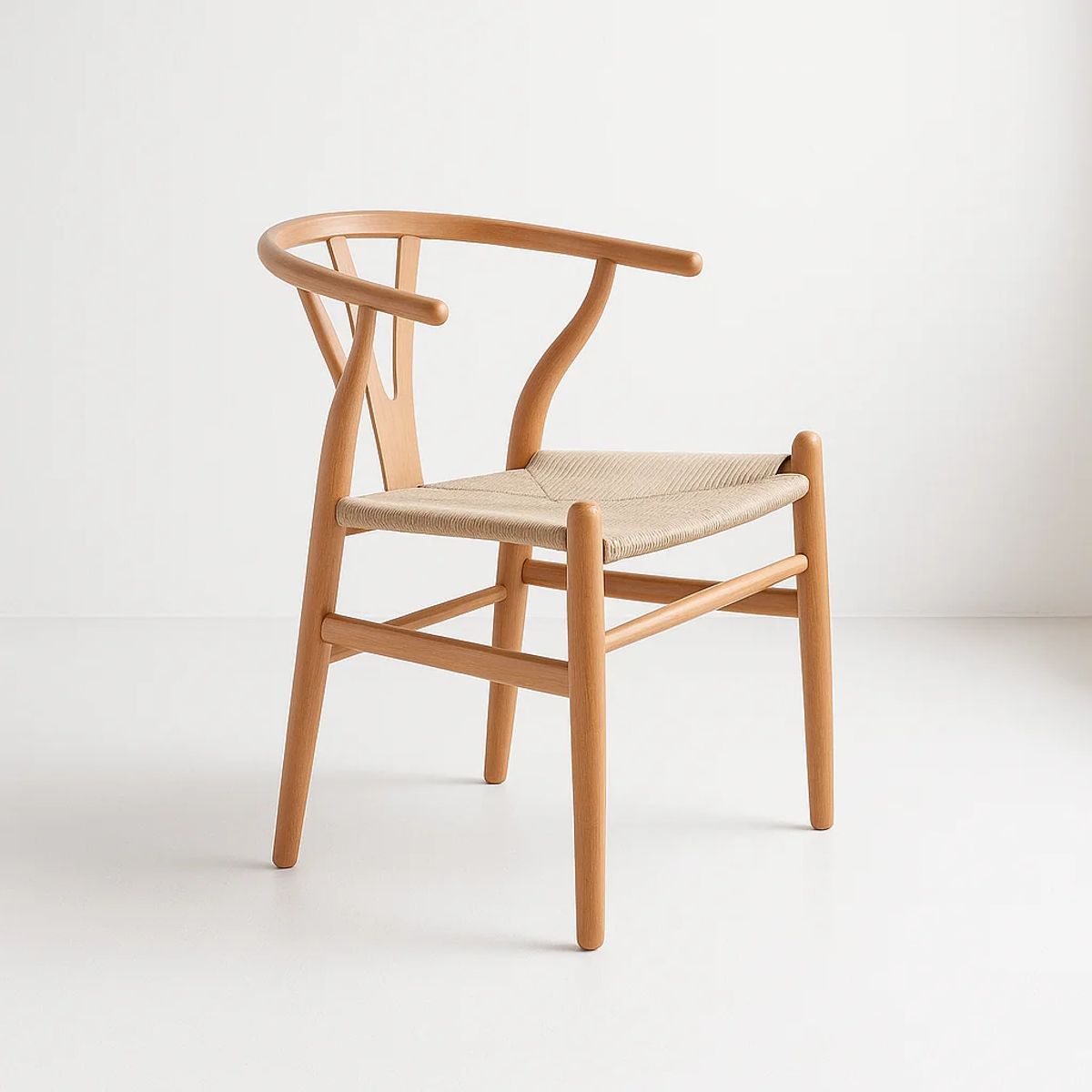 KLIK - Silla Wishbone Madera y Hilo de cuerda - Natural KLIK