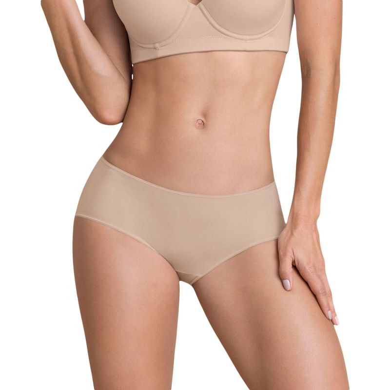 LEONISA - Calzón 72274 Hipsters y Cacheteros Beige