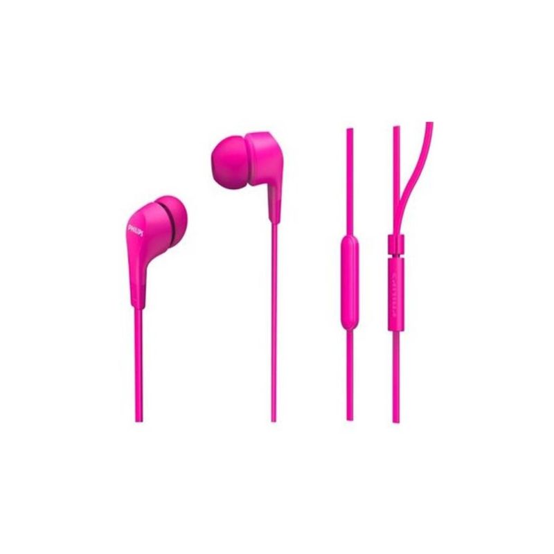 PHILIPS - Audífono alámbrico Philips TAE1105PK rosado