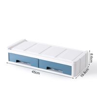 Cajón Organizador De Escritorio Modular Celeste 2052