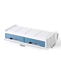 GENERICO - Cajón Organizador De Escritorio Modular Celeste 2052