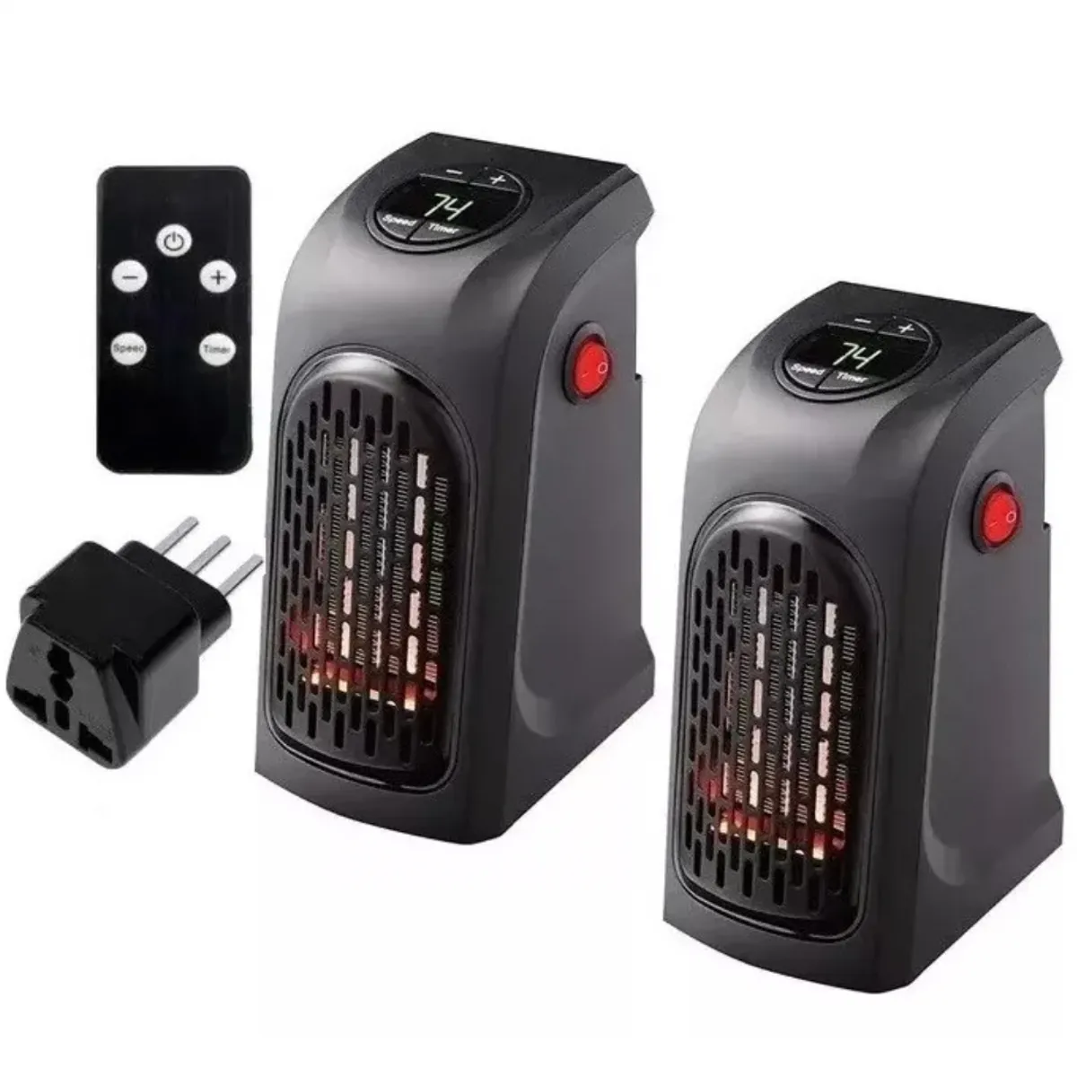 GENERICO - 2 xCalefactor Termoventilador Calefaccion 400w 2 Unidades