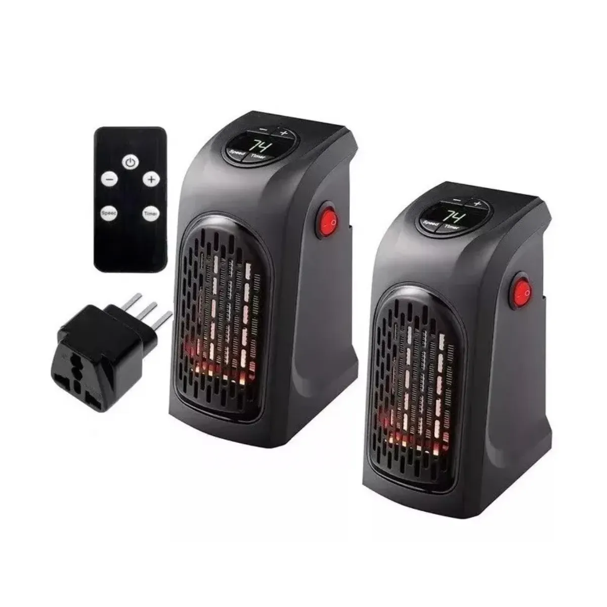 GENERICO - 2 xCalefactor Termoventilador Calefaccion 400w 2 Unidades