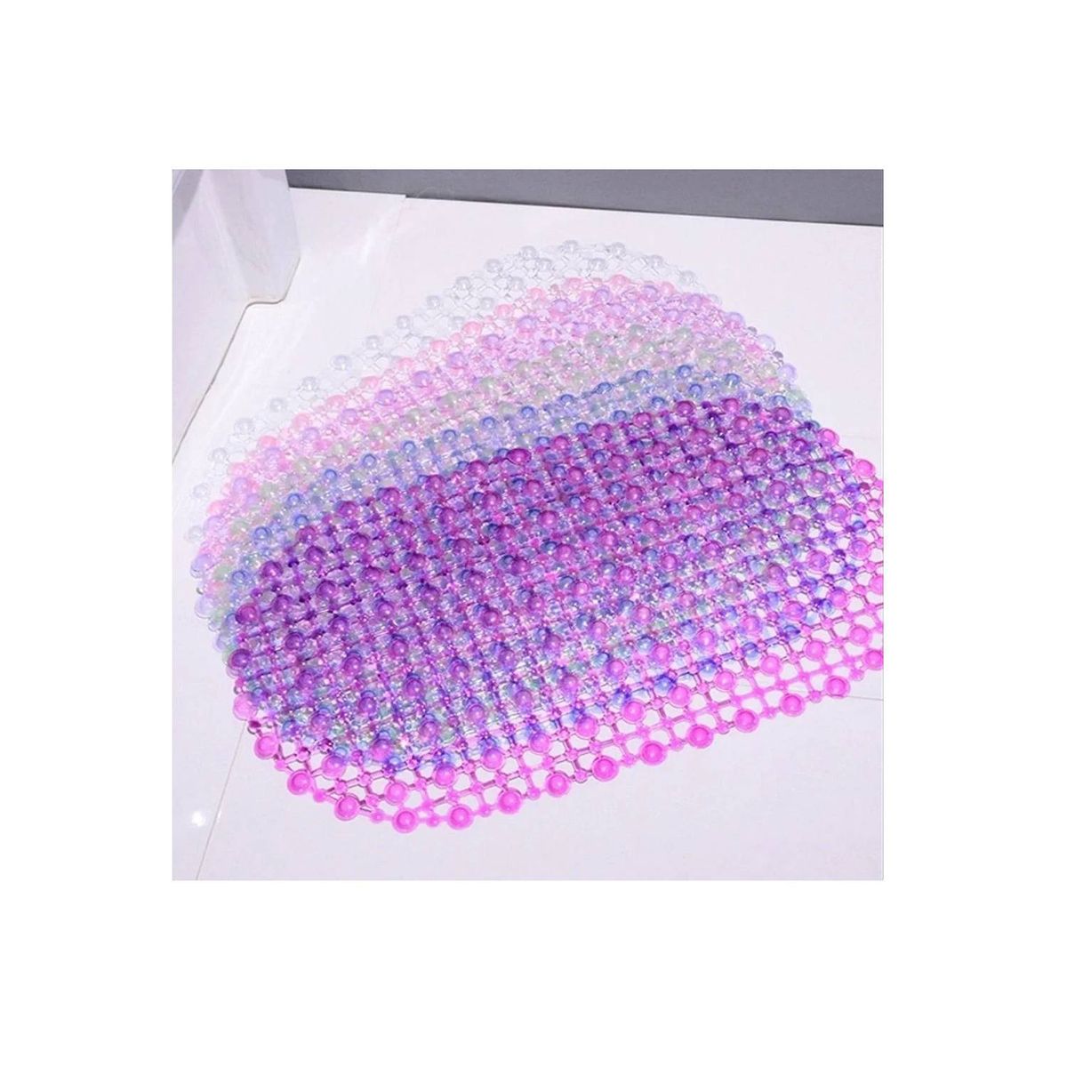 GENERICO - Alfombra Antideslizante Goma Piso De Ducha Tina Baño Rosa